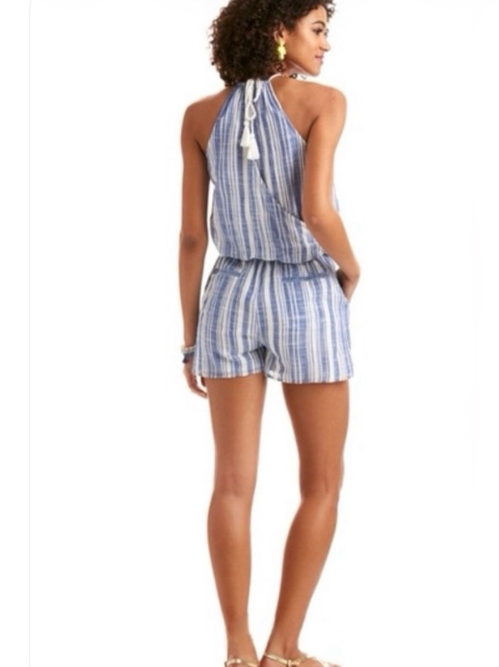 🌺Vineyard vines stripes halter romper shorts 🌺